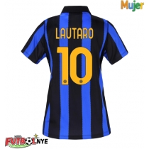 Camiseta Inter Milan Lautaro Martinez #10 Primera Equipación para mujer 2026-27 manga corta